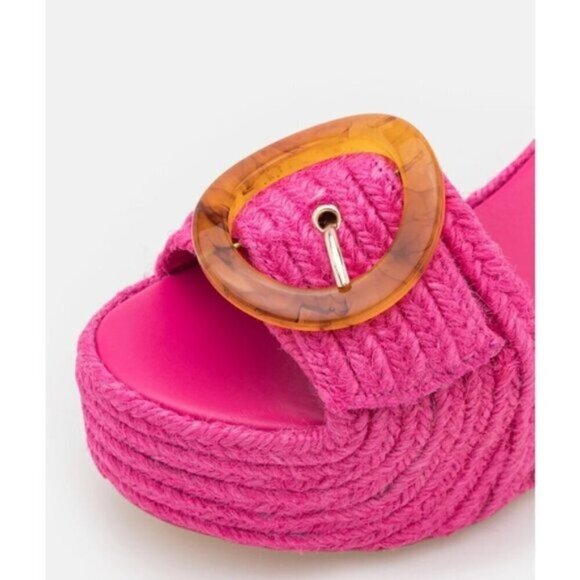 Cult Gaia Cleia Platform Sandal in Qajar Rose, Size: 7 - Picture 10 of 11